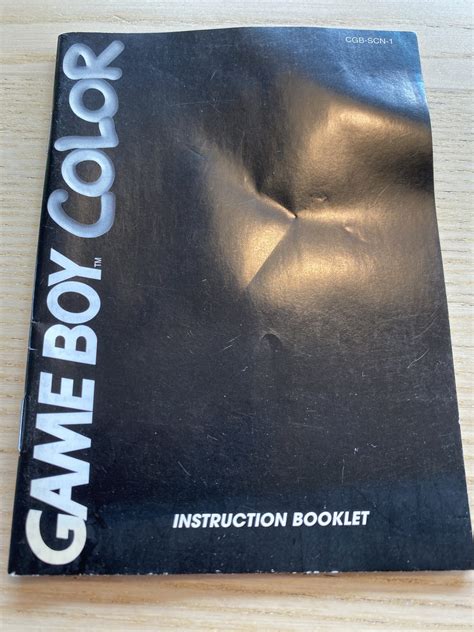 Nintendo Game Boy Color Manuals 